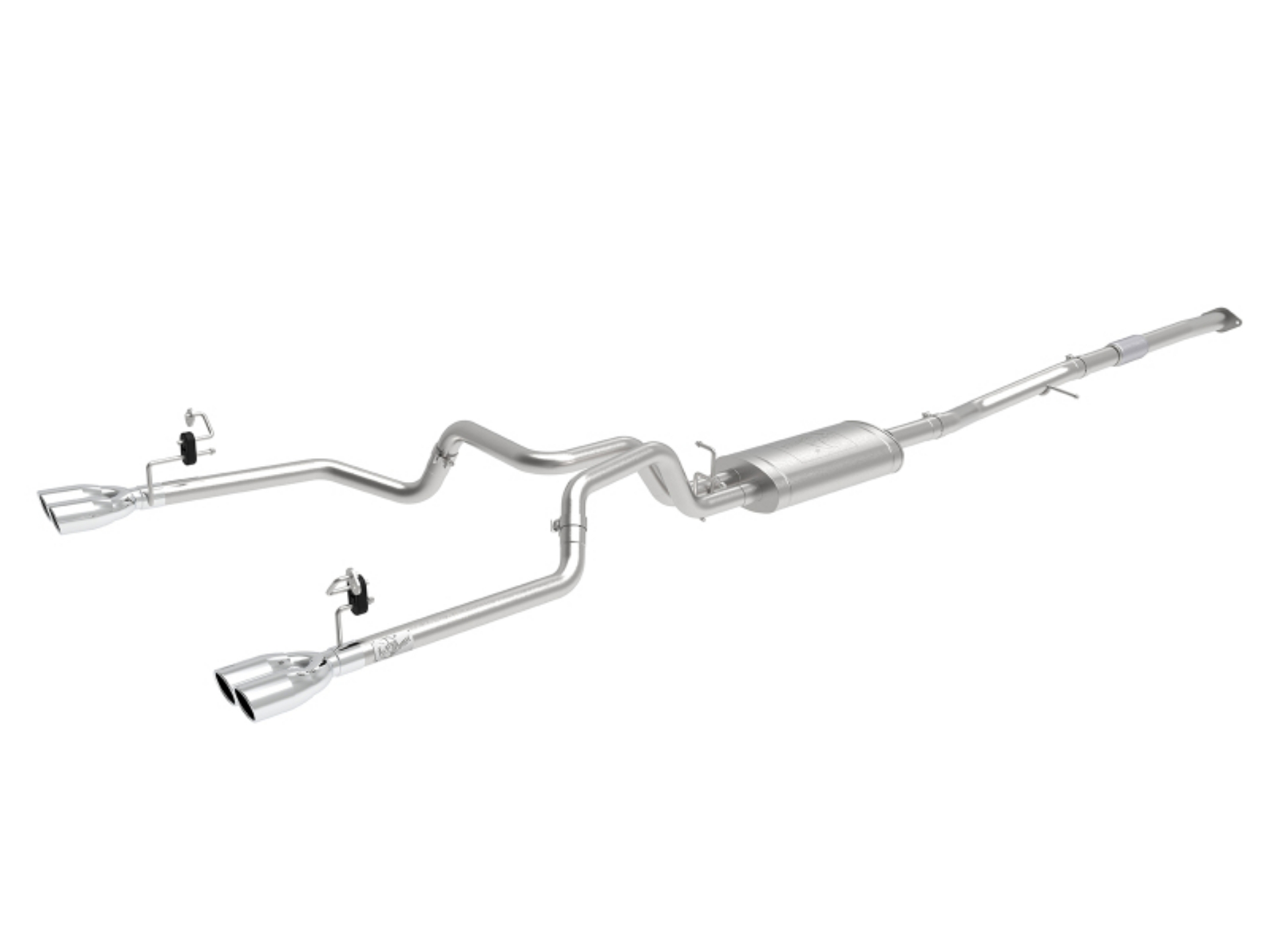 Picture of aFe Vulcan Series 3-2-5in 304SS Exh Cat-Back w- Pol Tips 2019 GM Silverado-Sierra 1500 L4-2-7L t