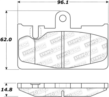 Picture of StopTech Street Rear Brake Pads 01-06 Lexus LS430