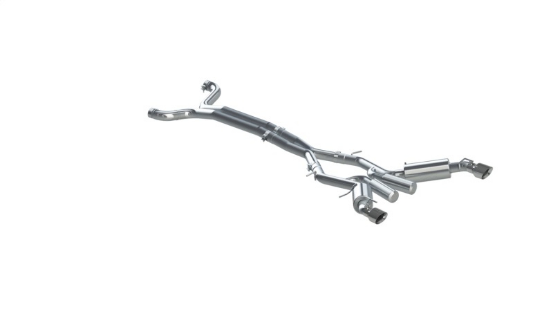 Picture of MBRP 16-19 Chevrolet Camaro SS 6 Speed 3in Dual Cat Back w- 4-5in OD Tips - 409 Non NPP Models