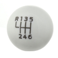 Picture of Ford Racing 15-19 Ford Mustang EcoBoost - GT w- 6-Speed Manual Transmission Bullitt White Shift Knob