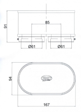 Picture of BMC Twin Air Carburetor Filter - 61mm x 2 ID - 74mm H