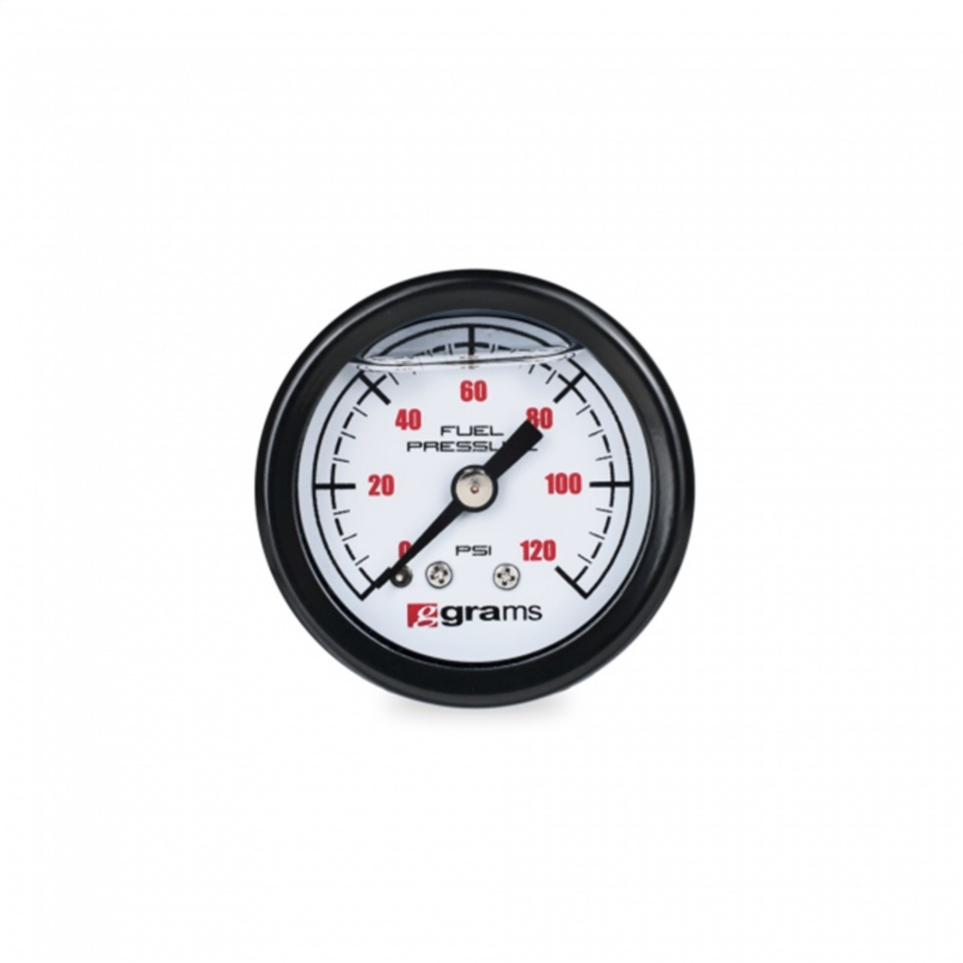 Picture of Grams Performance Universal 0-120 PSI Fuel Pressure Gauge - White Face