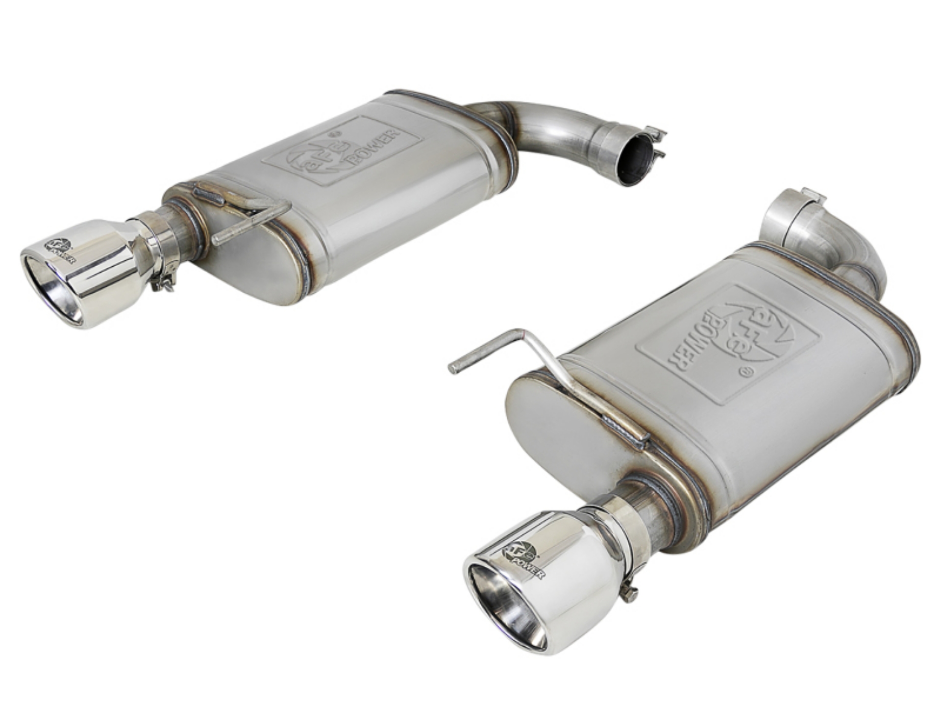 Picture of aFe MACH Force-Xp SS Axle Back Exhaust w-Polished Tips 15-17 Ford Mustang GT V8-5-0L