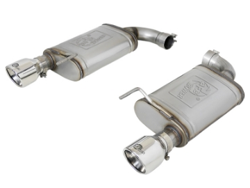 Picture of aFe MACH Force-Xp SS Axle Back Exhaust w-Polished Tips 15-17 Ford Mustang GT V8-5-0L
