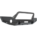 Picture of Westin 18-19 Jeep Wrangler JL WJ2 Full Width Front Bumper w-Bull Bar Textured Black