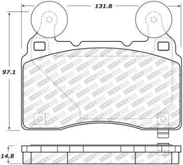 Picture of StopTech 14-17 Chevrolet Camaro SS-09 Pontiac G8 Street Select Front Brake Pads