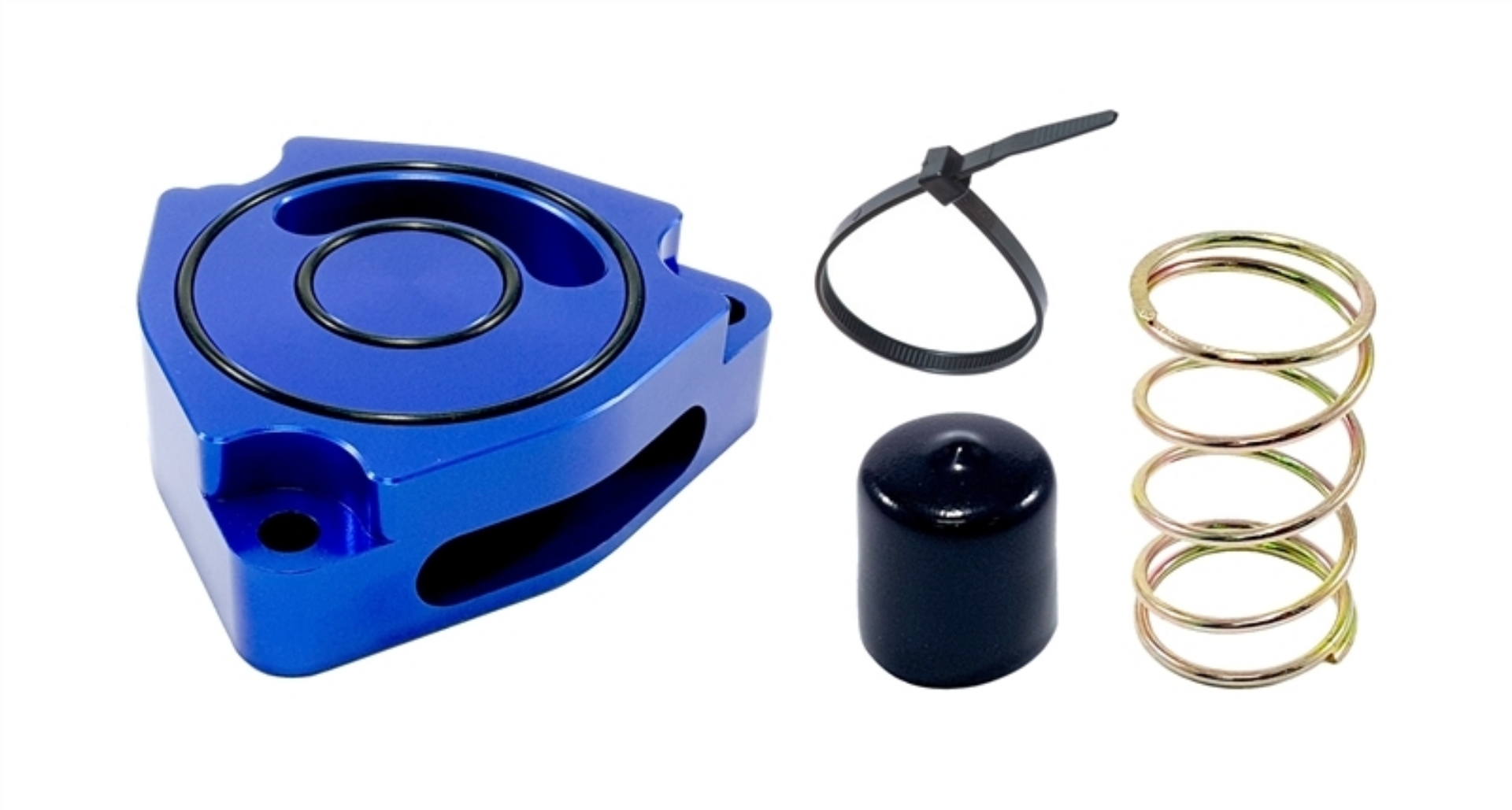 Picture of Torque Solution Blow Off BOV Sound Plate Blue 11+ Hyundai Veloster Turbo