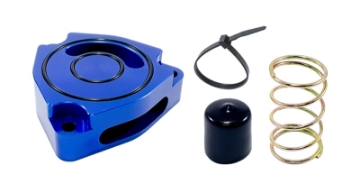 Picture of Torque Solution Blow Off BOV Sound Plate Blue 11+ Hyundai Veloster Turbo