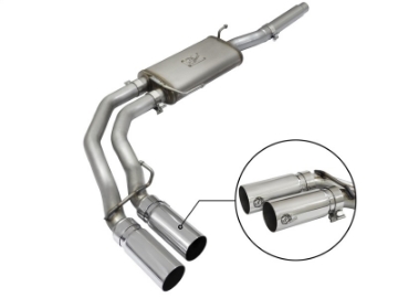 Picture of aFe Rebel Exhausts Cat-Back SS Ford F-150 04-08 V8 4-6-5-4L w- Polished Tips