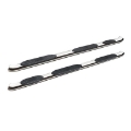 Picture of Westin 2019 Chevrolet Silverado Double Cab PRO TRAXX 5 W2W Oval Nerf Step Bars - Stainless Steel