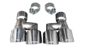 Picture of Corsa 18-23 4-0in Twin Tip Polished Pro-Series Tip Kit Fits No-Valve Mustang Exhaust Clamps Inc