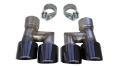 Picture of Corsa 2018-2023 Ford Mustang Eco 2-3L Twin 4in Black PVD Pro-Series Tip Kit Clamps Included
