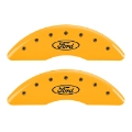Picture of MGP 4 Caliper Covers Engraved F & R Oval Logo-Ford Yellow Finish Black Char 2007 Ford Expedition