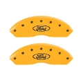 Picture of MGP 4 Caliper Covers Engraved F & R Oval Logo-Ford Yellow Finish Black Char 2009 Ford Explorer