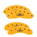 Picture of MGP 4 Caliper Covers Engraved F & R Oval Logo-Ford Yellow Finish Black Char 2009 Ford Explorer