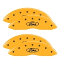 Picture of MGP 4 Caliper Covers Engraved F & R Ford Logo Yellow Finish Black Char 2006 Ford F-350 Super Duty