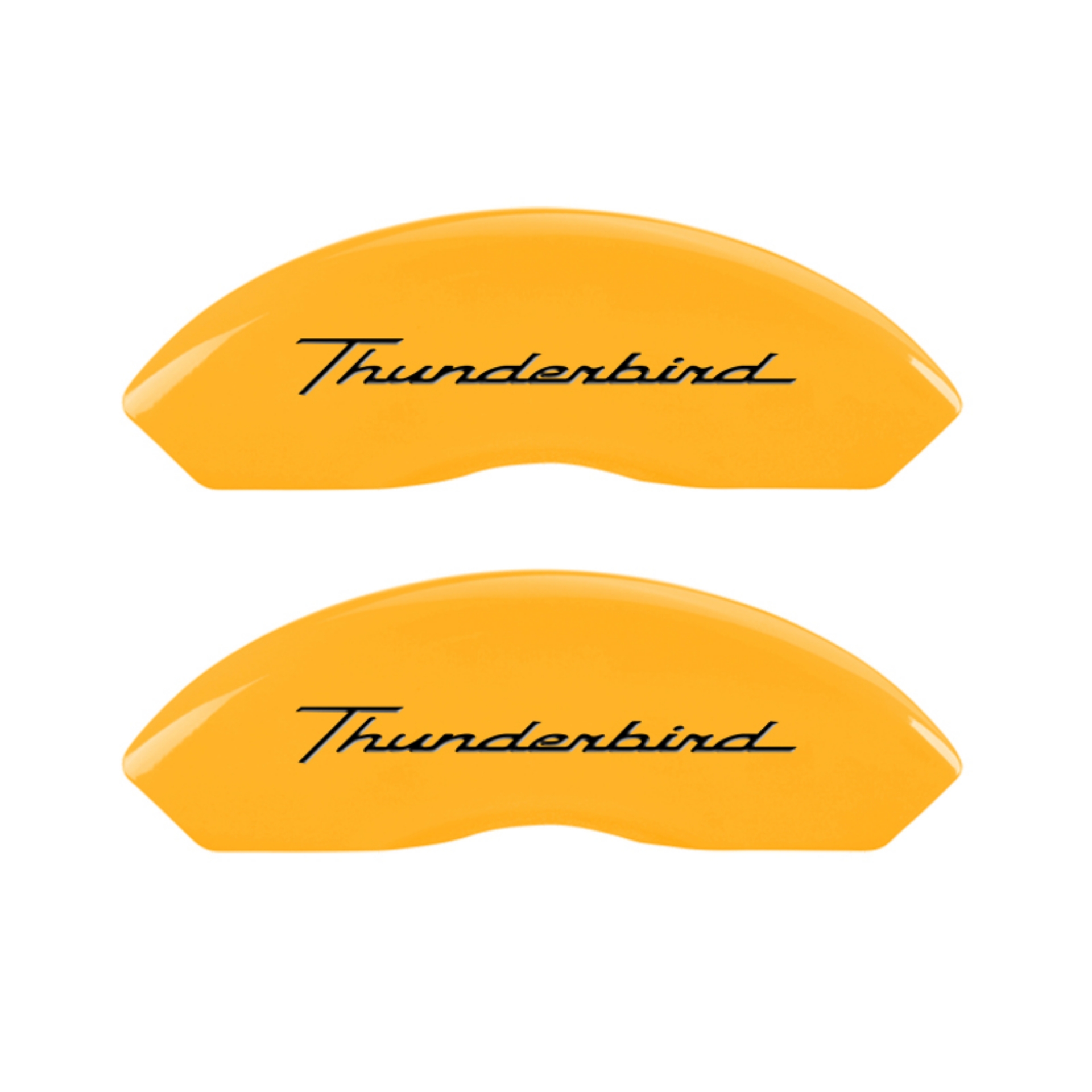 Picture of MGP 4 Caliper Covers Eng Fr No Bolts-TBird Rr No Bolts-TBird Yel Finish Blk Char 05 Ford Thunderbird