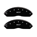 Picture of MGP 4 Caliper Covers Engraved Front Shelby Rear Snake Yellow Finish Black Char 2007 Ford Mustang