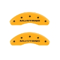 Picture of MGP 4 Caliper Covers Engraved Front Mustang Rear Sn95-Gt Yellow Finish Black Char 1997 Ford Mustang