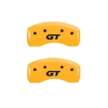 Picture of MGP 4 Caliper Covers Engraved Front Mustang Rear Sn95-Gt Yellow Finish Black Char 1997 Ford Mustang
