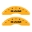 Picture of MGP 4 Caliper Covers Engraved Front Ram Rear Ramhead Yellow Finish Black Char 2010 Dodge Ram 2500