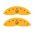 Picture of MGP 4 Caliper Covers Engraved Front Viper Rear Snake Yellow Finish Black Char 2002 Dodge Viper