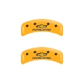 Picture of MGP 4 Caliper Covers Engraved F & R Chevy Racing Yellow Finish Black Char 1988 Chevrolet Corvette