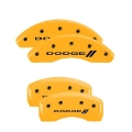 Picture of MGP 2 Caliper Covers Engraved Front Bowtie Yellow Finish Black Char 1999 Chevrolet Astro