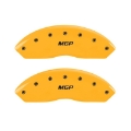Picture of MGP 2 Caliper Covers Engraved Front MGP Yellow Finish Black Char 1998 Chevrolet Express 2500