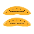 Picture of MGP 4 Caliper Covers Engraved F & R Gen 4-Camaro Yellow Finish Black Char 2000 Chevrolet Camaro