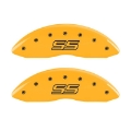 Picture of MGP 4 Caliper Covers Engraved F & R Trailblazer SS Yellow Finish Black Char 2008 Chevy Trailblazer