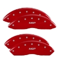 Picture of MGP 4 Caliper Covers Engraved F & R Trailblazer SS Yellow Finish Black Char 2008 Chevy Trailblazer