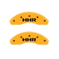 Picture of MGP 2 Caliper Covers Engraved Front & Rear HHR Yellow Finish Black Char 2010 Chevy HHR