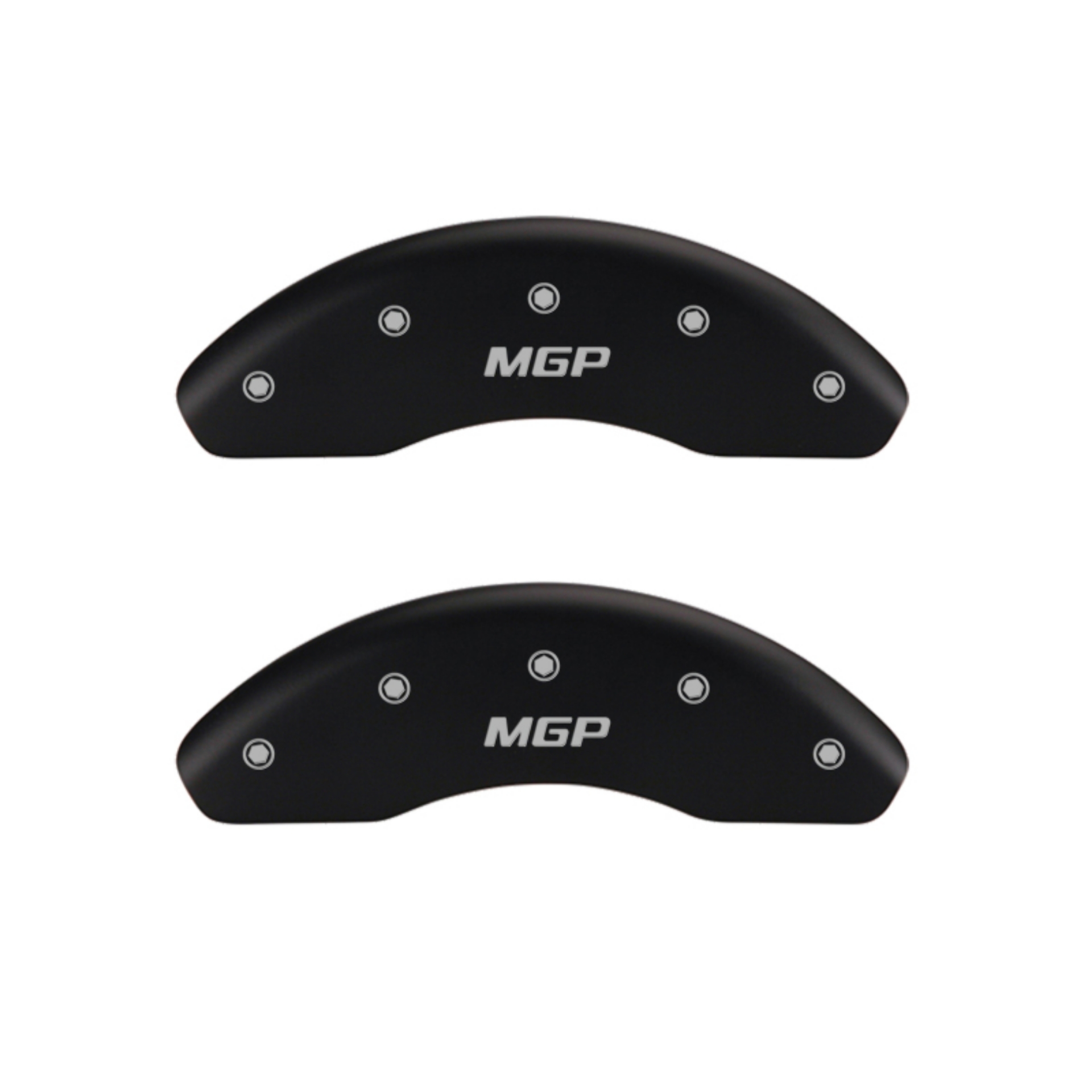 Picture of MGP 4 Caliper Covers Engraved F & R 100 Anniversary Red Finish Silver Char 2019 Chevrolet Colorado