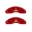 Picture of MGP 4 Caliper Covers Engraved F & R Chevy Racing Red Finish Silver Char 2019 Chevrolet Bolt EV
