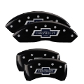 Picture of MGP 4 Caliper Covers Engraved F & R 100 Anniversary Black Finish Silver Char 2019 Chevrolet Equinox
