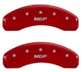 Picture of MGP 2 Caliper Covers MGP Red Finish Silver Characters 2018 Chevrolet Tahoe