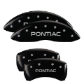Picture of MGP 4 Caliper Covers Engraved Front Pontiac Rear G8 Yellow Finish Black Char 2008 Pontiac G8