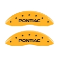Picture of MGP 4 Caliper Covers Engraved Front Pontiac Rear Gxp Yellow Finish Black Char 2008 Pontiac G8