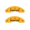 Picture of MGP 4 Caliper Covers Engraved Front Pontiac Rear G6 Yellow Finish Black Char 2007 Pontiac G5