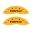 Picture of MGP 4 Caliper Covers Engraved Front Pontiac Rear Arrow Yellow Finish Blk Char 2001 Pontiac Firebird