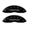 Picture of MGP 4 Caliper Covers Engraved Front Pontiac Rear Arrow Black Finish Silver Char 2006 Pontiac GTO