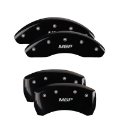 Picture of MGP 4 Caliper Covers Engraved Front Pontiac Rear Arrow Black Finish Silver Char 2006 Pontiac GTO