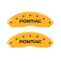 Picture of MGP 4 Caliper Covers Engraved Front Pontiac Rear Gxp Yellow Finish Black Char 2007 Pontiac Solstice