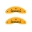 Picture of MGP 2 Caliper Covers Engraved Front Honda Yellow Finish Black Characters 2007 Honda Civic