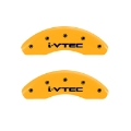 Picture of MGP 2 Caliper Covers Engraved Front MGP Yellow Finish Black Characters 1999 Honda Civic