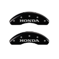 Picture of MGP 4 Caliper Covers Engraved Front Honda Rear H Logo Black Finish Silver Char 2017 Honda Civic