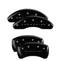 Picture of MGP 4 Caliper Covers Engraved F & R Chrysler Wing Yellow Finish Black Char 2001 Chrysler PT Cruiser