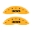 Picture of MGP 4 Caliper Covers Engraved Front & Rear 300 Yellow Finish Black Char 2005 Chrysler 300