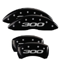 Picture of MGP 4 Caliper Covers Engraved Front & Rear 300 Yellow Finish Black Char 2005 Chrysler 300